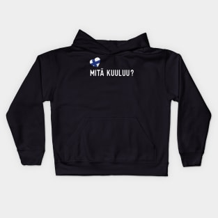 Finland Flag Mita Kuuluu Kids Hoodie